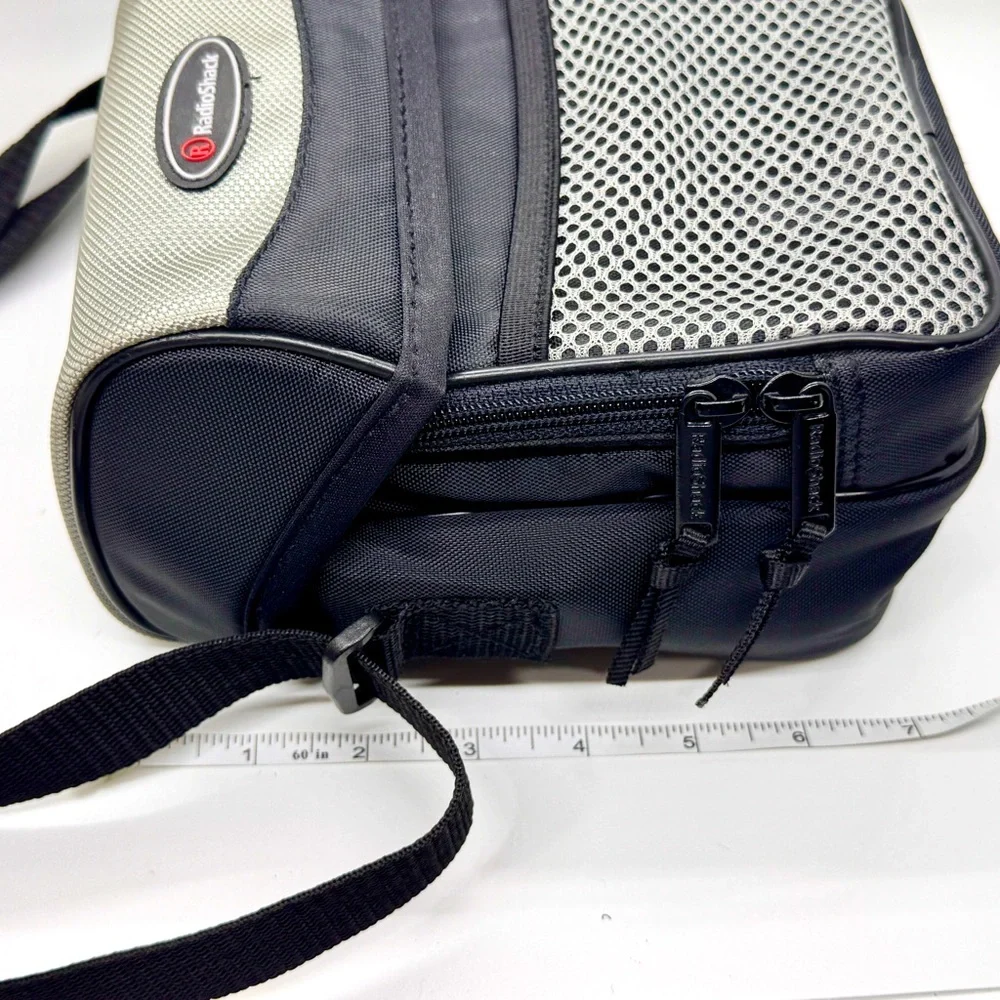 Vintage RadioShack Shoulder Bag Y2K Electronics Camera‎ Case Mesh Pocket